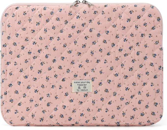 Puffy Laptop Sleeve 13-15.6 Inch Cute Quilted Laptop Protective Case Padded by BBIQI