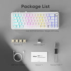 RedThunder K65 Wireless Mechanical Keyboard, CNC Knob, Tri-Mode - Image 8
