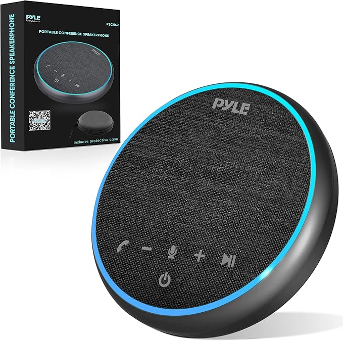 Pyle Portable Conference Speakerphone, 10m Omnidirectional Microphone Coverage by PyleUSA