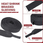 Braided Sleeving Heat Shrinkable Fabric 2:1 Ratio- Abrasion Protection - Image 2