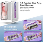 2 Pack Matte Screen Protector for iPhone 16 and 14 Pro 6.1-Inch Auto Dust - Image 3