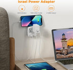 TESSAN Israel Power Adapter, Type H Travel Plug Adaptor - Image 2