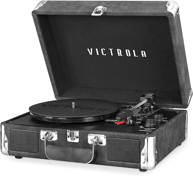 Victrola Journey Bluetooth Portable Suitcase Record Player – by Victrola