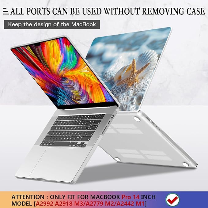 CISSOOK Compatible with MacBook Pro 14 inch Case 2024, 2023-2021 Release M4 - Image 5