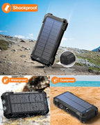 GOODaaa Solar Power Bank, 42800mAh Portable Charger 20W Fast Charging External - Image 5