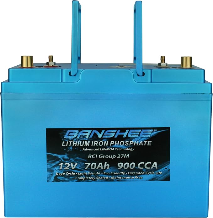 Deep Cycle Lithium Ion Marine Battery Group 27 Dual Terminal Replaces Optima - Image 2
