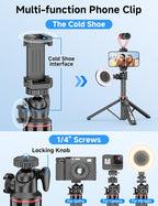 Aluminum Selfie Stick Phone Tripod, 360° Ball Head Selfie Stick - Image 6