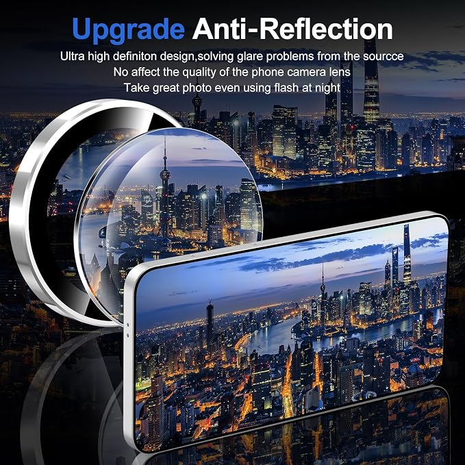 for Samsung Galaxy S25 Plus Camera Lens Protector, Individual Metal Ring - Image 4