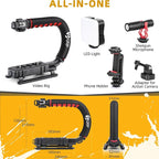 Zeadio Camera Stabilizer, Handle Grip Handheld Stabilizer - Image 2