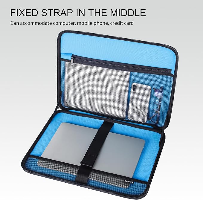 DOMISO 15.6 Inch Laptop Case Rugged Sleeve Waterproof Hard Shell Protective - Image 5
