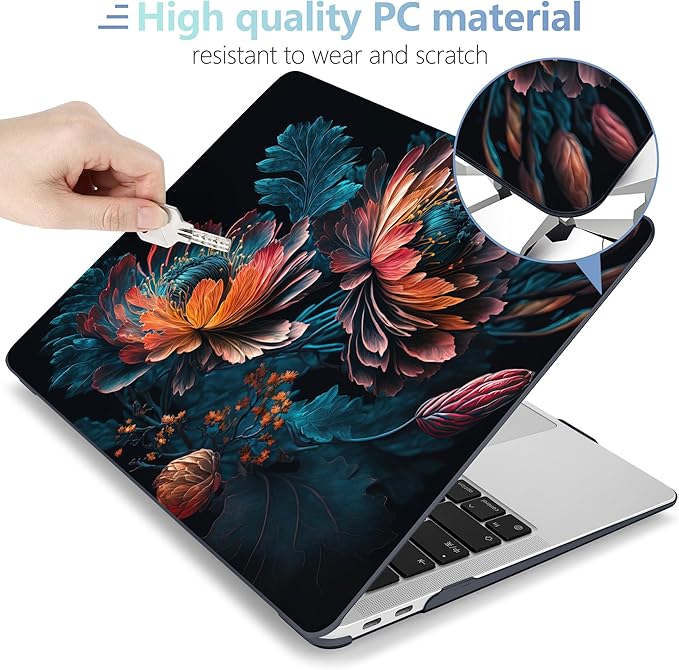 MEEgoodo for MacBook Air 13 inch Case 2021 2020 2019 2018 Released A2337 M1 - Image 3