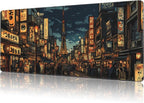 Mouse Pad Large Bustling Street Non-Slip Game Desk Mat by NIYLYNSYN