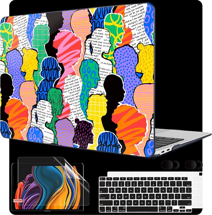 MEEgoodo for MacBook Air 13 inch Case 2021 2020 2019 2018 Released A2337 M1 by MEEgoodo
