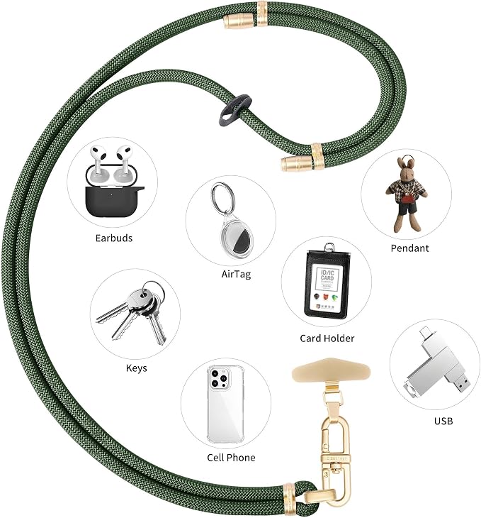 Adjustable Anti-Theft Phone Lanyard - 8mm Mountain Climbing Rope Neck & - Image 6