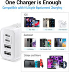 TT&C USB C Block 40W, 4 Ports Wall Plug Fast Charging Block, PD+QC Multiport - Image 5
