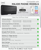 Phone Holster for Men with Credit Card Slot, Cell Phone Case, Fits iPhone - Image 6