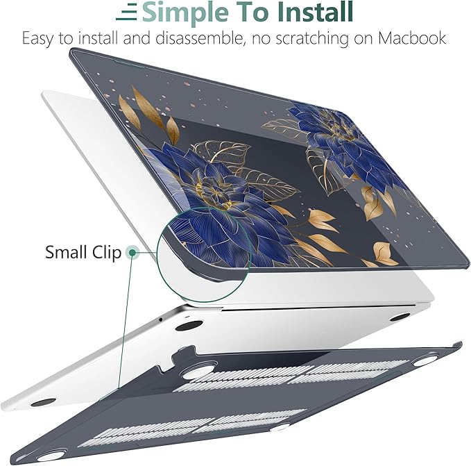 TWOLSKOO Compatible with M4 MacBook Air 15 inch Case 2025-2023 Released Model - Image 3
