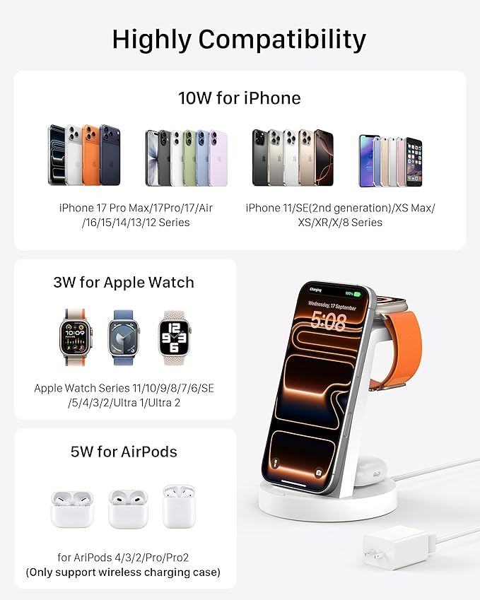 Anlmz 3 in 1 Charging Station for iPhone - Image 4