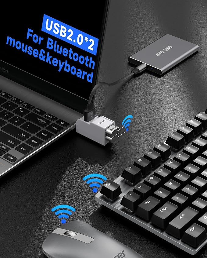 Mini USB Hub 3-Port USB Splitter 1 in 3 Out, USB Expander Adapter - Image 2