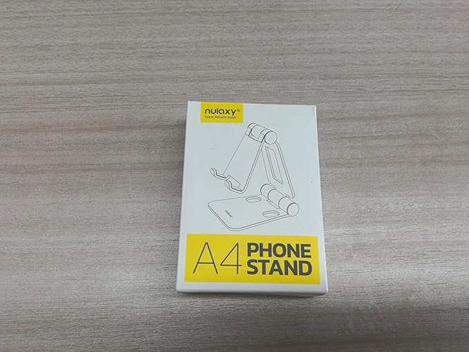 Nulaxy Dual Folding Cell Phone Stand, Fully Adjustable Foldable Desktop Phone - Image 7