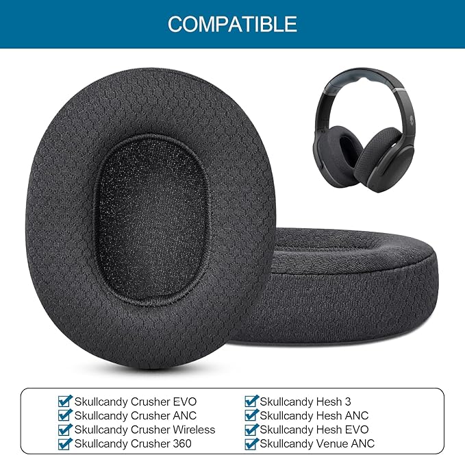 GEVO Ear Pads Replacement for Skullcandy Hesh 3 Hesh EVO Hesh ANC Headphone - Image 2