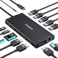 USB C Hub USB C Docking Station Dual Monitor 4K@60Hz+DP 8K@30Hz by ZMUIPNG