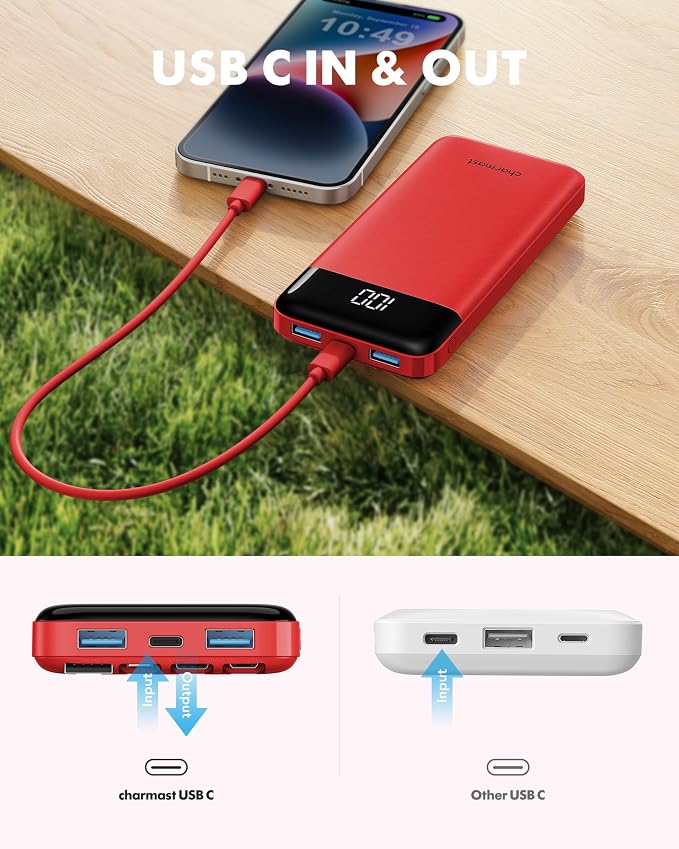 Charmast Portable Charger with Built in Cables, Power Bank with Cords Wires - Image 8