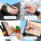Drawing Glove for Digital Tablet and Sketching – by MMOBIEL – Model A 2-Finger - Image 4
