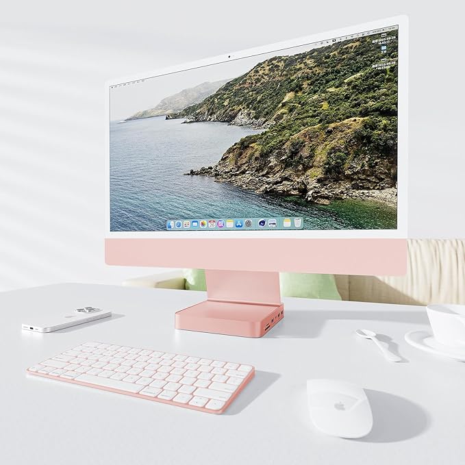 USB C HUB for iMac 24 inch 2021/2023, PULWTOP USB Hub Adapter iMac Accessories - Image 7