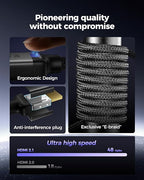 Silkland Certified 10K 8K HDMI 2.1 Cable 16.5ft, Ultra High Speed HDMI Cable - Image 4