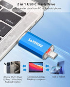 64GB 3 Pack 2-in-1 USB C Flash Drive Type-A+Type-C 3.1 Dual Drive OTG, Speed Up - Image 2