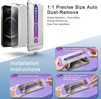 2 Pack Matte Screen Protector for iPhone 12 Pro Max 6.7-Inch Auto Dust Removal - Image 3