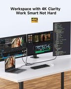 USB C Docking Station 3 Monitors 4K@60Hz, 14-in-1 Laptop Docking Station - Image 3