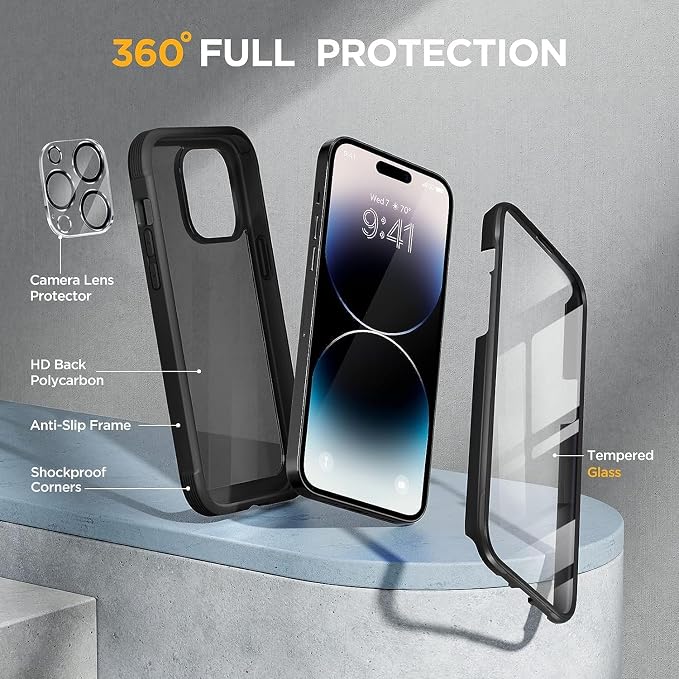 Miracase Glass Series Designed for iPhone 14 Pro Case 6.1 Inch, Upgrade - Image 2