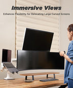 Heavy Duty Monitor Arm for Ultrawide Monitors up to 57" and 44 lbs, Single Desk - Image 5