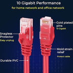 Rapink Patch Cables Cat6 3ft, Ethernet Patch Cable 10G Support, Cat 6 Patch - Image 4