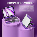 GUSGU Transparent Case with Wireless Keyboard - Image 2