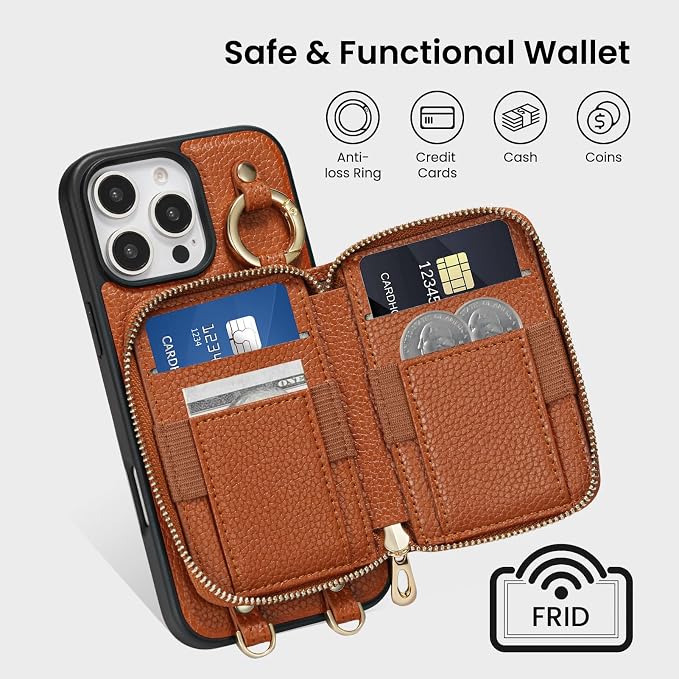 ORNARTO Magnetic Detachable Wallet Case - Image 3