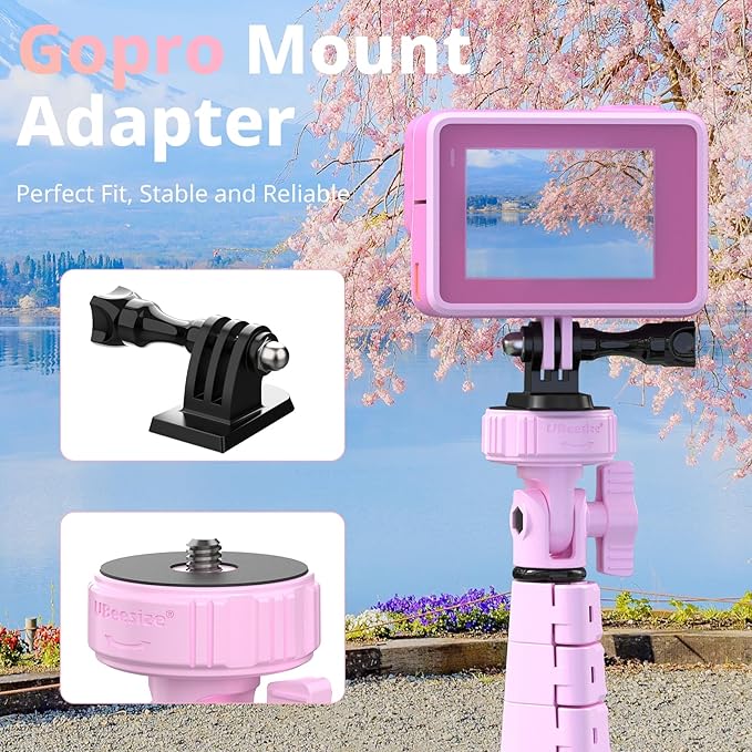 UBeesize 62" Phone Tripod & Selfie Stick, Camera Tripod Stand - Image 6