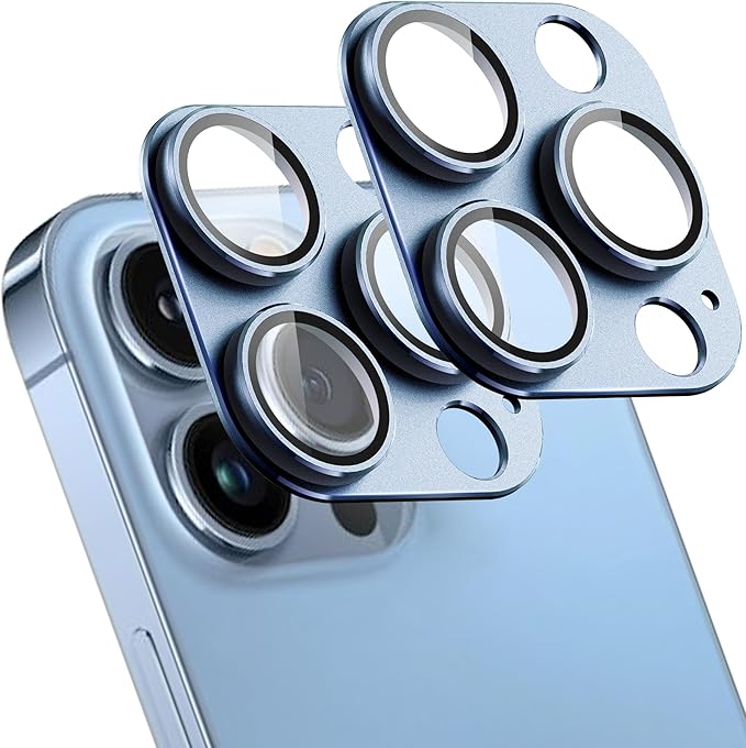 2 Pack Camera Lens Protector for iPhone 13 Pro/iPhone 13 Pro Max, AR Tempered by SHANG+PIN+JIA