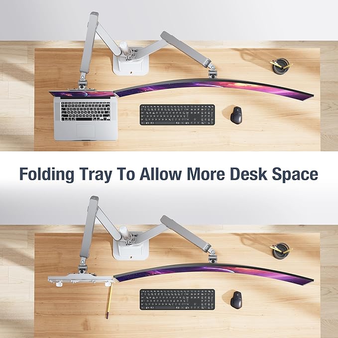 AVLT Laptop & 40 Inch Monitor Arm Pole Top Mount - Image 7