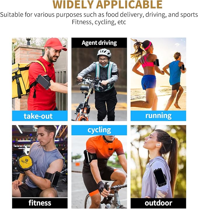 Wristband Phone Holder for Running, 360°Rotation & Detachable Sports Armband - Image 6