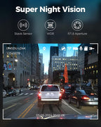 12" Mirror Dash Cam, 4K UHD Front and 2.5K Rear View Dash Camera - Image 6