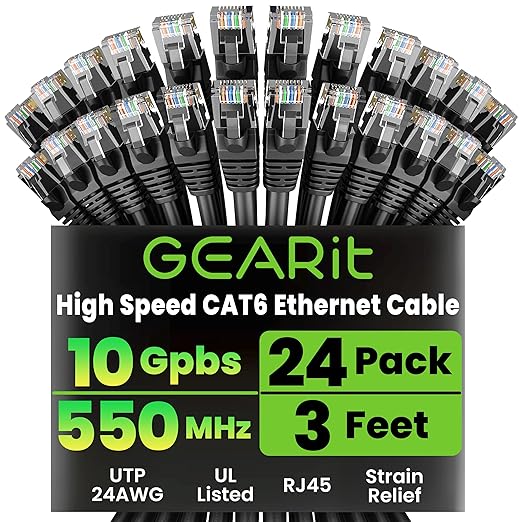 GEARit Cat 6 Ethernet Cable Pack by GEARit
