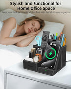 Wireless Charger with Desk Organizer, Pen Pencil Holder, Office Supplies and - Image 6