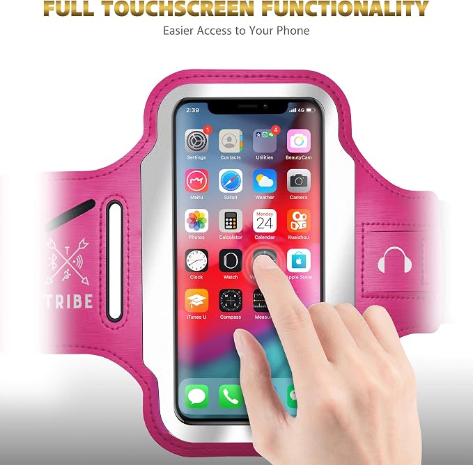 TRIBE Running Phone Holder Armband. iPhone & Galaxy Cell Phone Sports Arm Bands - Image 8