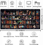Desk Mat Forest Library Book Mouse Pad Big Desk Pad XXL Extended Gaming Large - Image 2