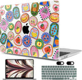MEEgoodo Case for MacBook Air M4/M3/M2 13.6 inch 2025 2024 2022, Fit Model by MEEgoodo