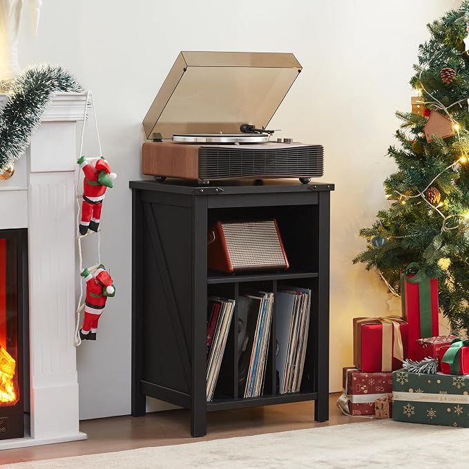 Record Player Stand with Vinyl Record Storage - Image 4