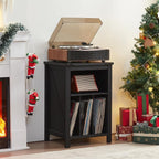 Record Player Stand with Vinyl Record Storage - Image 4